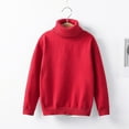 thumbnail image 5 of Uniform Sweater for Girls Size 10 Boys Girls Turtleneck Knitted Sweater Plain Sweatshirt Fall Winter Casual Cute Warm Trendy Knitwear Pullover, 5 of 5