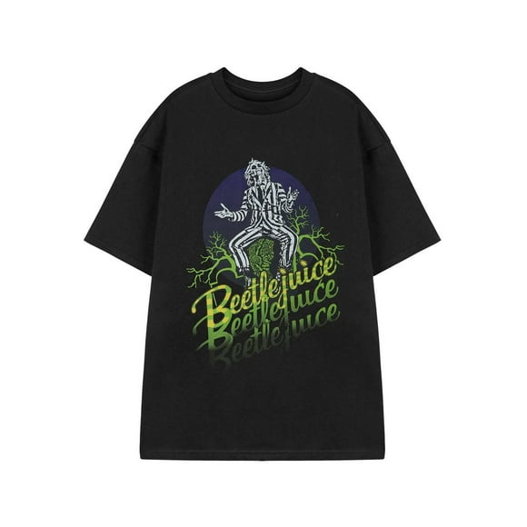 Beetlejuice Adult Fade Logo Short-Sleeved T-Shirt