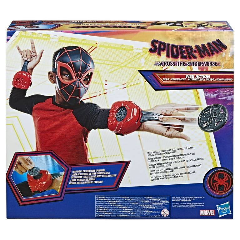 Marvel: Spider-Man Across the Spider-Verse Miles Morales Kids Toy Action  Figure Costume for Boys and Girls Ages 5 6 7 8 9 10 and Up 