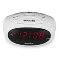 thumbnail image 6 of 70044B- Westclox White Desk or Night Table Electric Digital Alarm Clock with 0.6" Red LED Display, 6 of 6