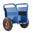 thumbnail image 3 of S-HOME Super Weight 1000 LBS Capacity Heavy Duty Panel Dolly with Two Handles and 10 Inch Solid Rubber Tires for Easy Movement，Blue, 3 of 10