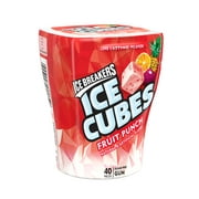 ICE BREAKERS ICE CUBES Fruit Punch Sugar Free Chewing Gum, 3.24oz 40 Pieces