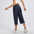 thumbnail image 5 of Wlynlyn Womens Capri Pants High Waisted Dress Capris Work Travel Hiking Walking Cropped Trousers with Pockets, 5 of 9