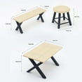 thumbnail image 3 of Realistic Outdoor Camping Chair Table Set Miniature Dollhouses Accessories 4PCs Camping Scene Display Furniture, 3 of 8
