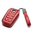 thumbnail image 2 of Vitodeco Genuine Leather Smart Key Fob Case Cover Protector Compatible with Toyota Land Cruiser, 4Runner, RAV4, Camry, Highlander 2019-2025 (4-Button, Red), 2 of 6