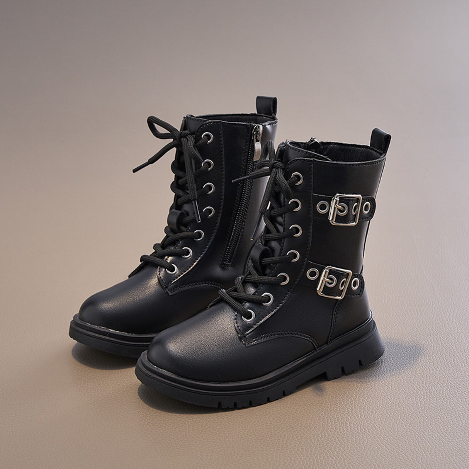 靴 Dark Aged Buckle Combat Boots 靴 Dark Aged Buckle Combat Boots Dark Aged Buckle Combat Boots
