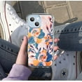 thumbnail image 5 of Dog Flower Case for iPhone 14,Aesthetic Colourful Floral Plant Case for Men Women,Unique Soft TPU Bumper Case Cover, 5 of 5
