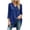 Womens Tops Long Sleeve Blue, variant on Womens Tops Oversized Plus Size Spring/ Fall Casual V-Neck Split-Hem Long-Sleeve Maxi Tunic Tops Blue L