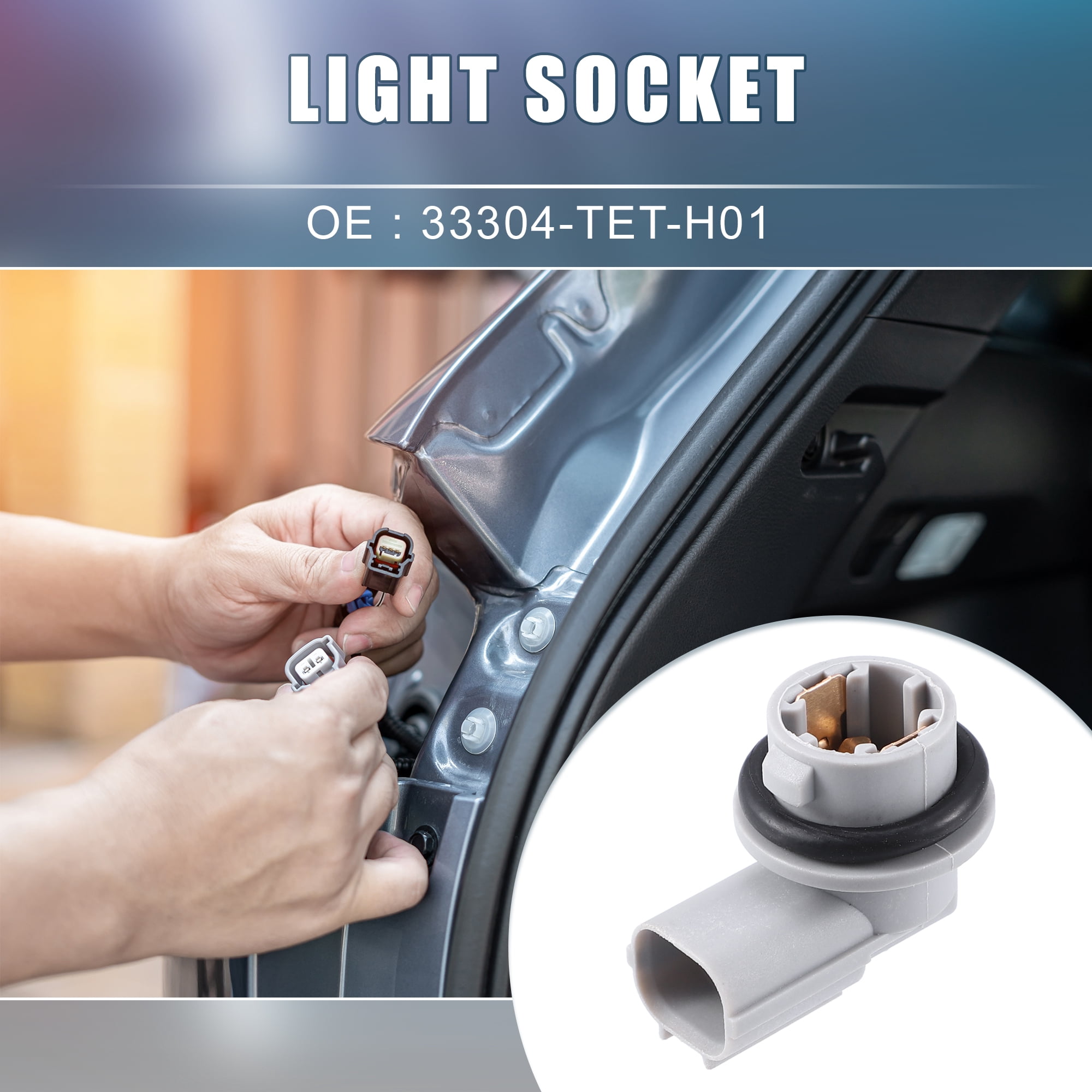 Unique Bargains 2 Pcs Side Marker Light Holder No.33304-TET-H01 for Honda Civic 2016-2021