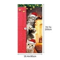 thumbnail image 2 of Christmas Door Cover Polyester Festive Door Decor For Holidays Easy Installation Durable Wrinkle Resistant For Homes Shops Public Spaces And Seasonal Display, 2 of 6
