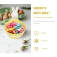 thumbnail image 3 of HLONK Easter Dish Ceramic Tableware Basket Bunny Candy Bowl Desktop Decoration, 3 of 8