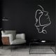 thumbnail image 3 of Line Face Metal Wall Art, Metal Line Art Wall Decor, 3 of 5