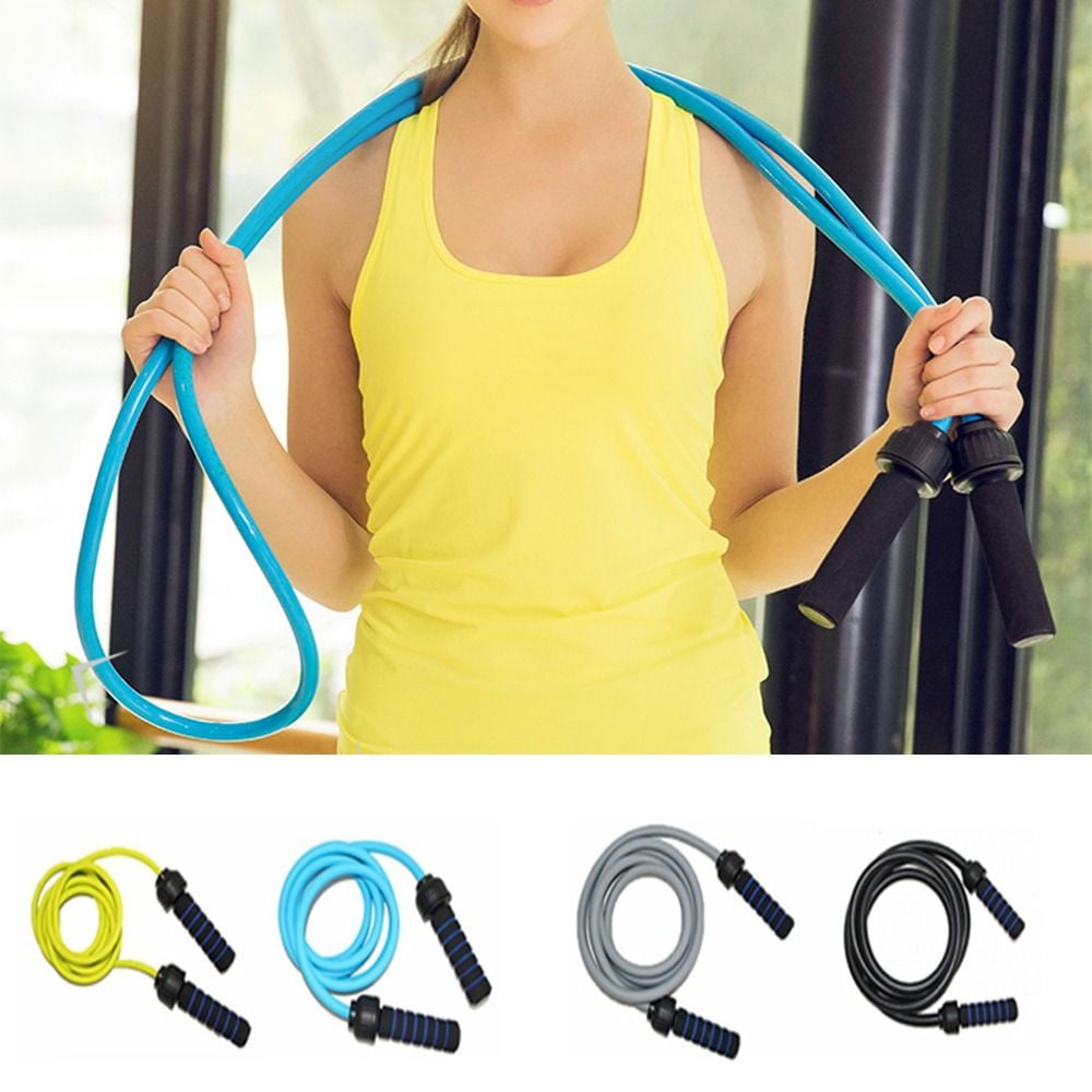 Adjustable Weighted Jump Rope Heavy Skipping Rope Foam Handle Durable Fitness Training Rope for Men Women Workout