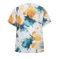 thumbnail image 5 of QUNYINEY Casual Womens Shirts Short Sleeve V Neck Tie Dye Tops Summer Loose Pullover Tops for Women, 5 of 6