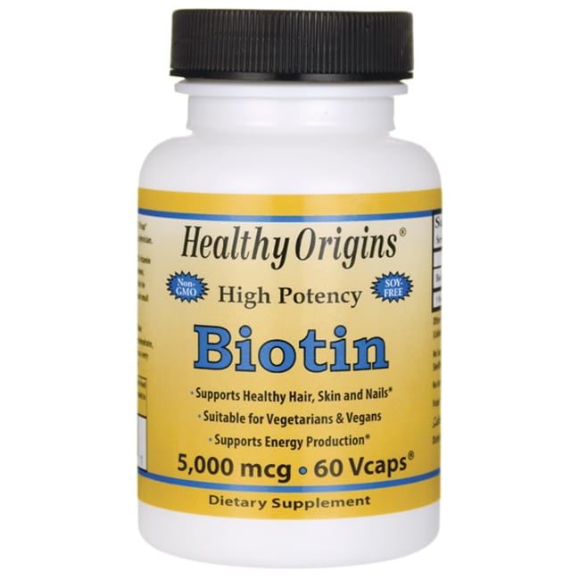 Healthy Origins High Potency Biotin 5,000 mcg 60 Vcaps