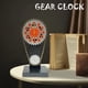 thumbnail image 1 of Gear Clock Vintage Chain Creative 3D Hollow Restaurant Bar Decor naranja, 1 of 7