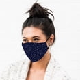 thumbnail image 2 of Weddingstar Adult Reusable, Washable 3 Ply Cloth Face Mask With Filter Pocket - Starry Sky, 2 of 5