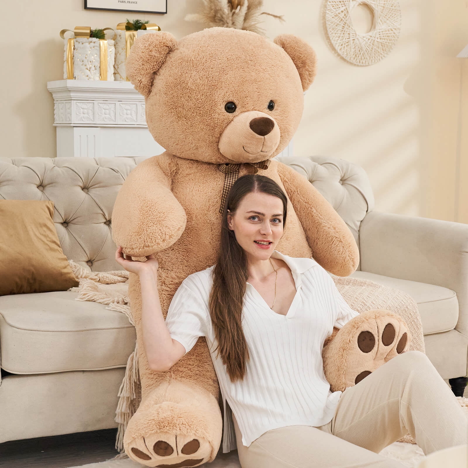 MaoGoLan 5ft Giant Teddy Bear Plush Toy Jumbo Stuffed Animal Stuffed Bear Toys