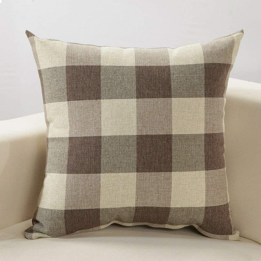 plaid pillows