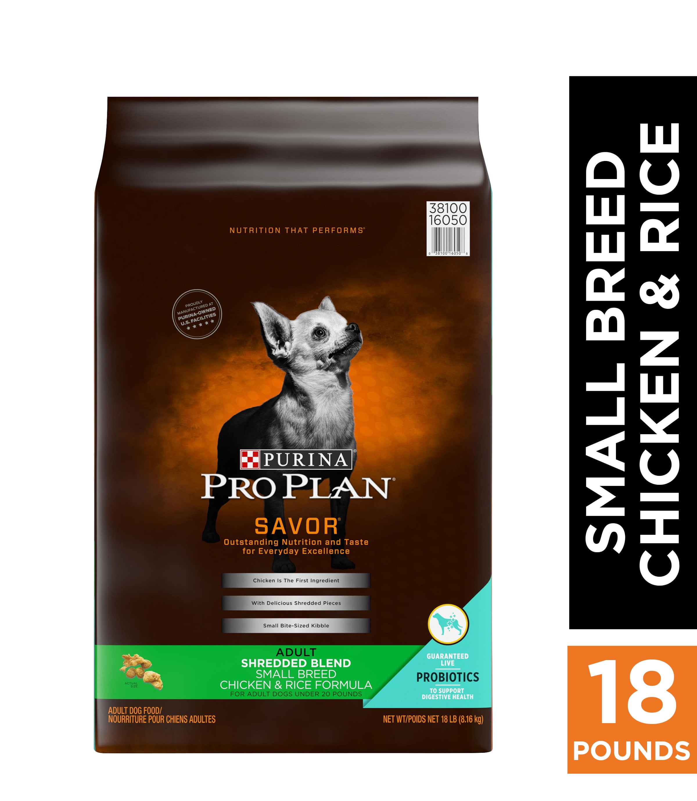 Purina Pro Plan With Probiotics Small Breed Dry Dog Food, SAVOR