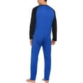 thumbnail image 4 of Mens Onesie Pajamas Ultra Soft Thermal Union Suit One Piece Pajama with Butt Flap Sleepwear Homewear, 4 of 8