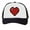 Black/White, variant on Top Headwear Boys Girls Retro Heart Hat - Youth Retro 8 Bit Pixelated Gamer Snapback Trucker Cap, White