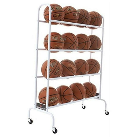 BSN SPORTS? Wide-Body Ball Cart (4 Rows, Holds 16 Balls)