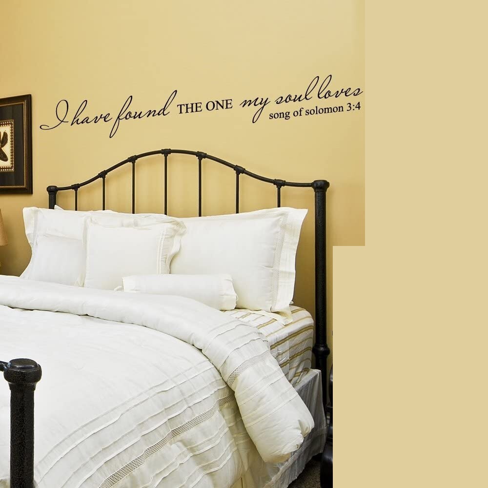 I Have Found The One My Soul Loves - Wall Quote Christ Bible Decal Art Sticker Home Decor