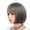 Grey, variant on XIAQUJ Fashion Fiber Full End Short Bob Party Dailylife Wigs for Black Women Grey