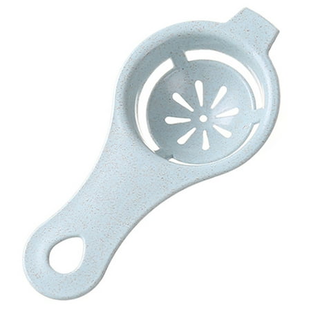 

TKing Fashion Eggs Separator Sifting Kitchen Gadget Plastic Filter Sieve Divider Holder - Blue