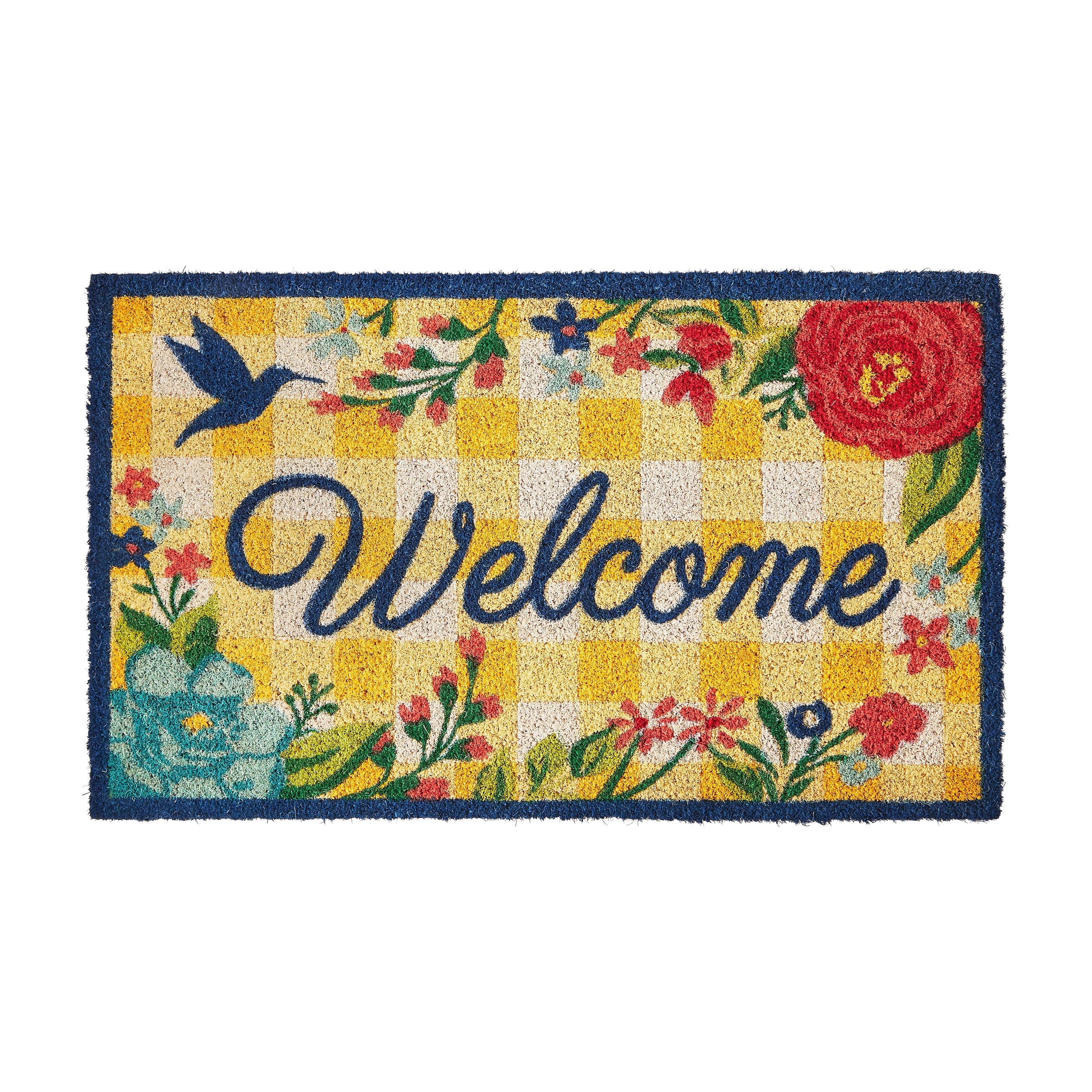 The Pioneer Woman Gingham Doormat, 18" x 30"