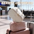 thumbnail image 2 of GASTROPOD 2026 New Travel Makeup Bag for Woman, Set Makeup Bags with Compartments Large Capacity Pouch Open Flat Small Toiletry, Puffer Waterproof Cosmetic Organizer Portable Bag for Business Trips, 2 of 7