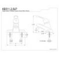 thumbnail image 2 of Kingston Brass KB511LP Single-Handle 4 in. Centerset Bathroom Faucet, Polished Chrome, 2 of 2