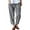 #01 Black 【Mix & Match: Stock Up on Your Favorite Colors】, variant on Women's Cotton Mid-Waist Striped Casual Pants, Tummy Control Body Shaping Slim Fit, Soft Breathable Fabric with Functional Pockets, For Daily Wear, Office, Travel, | TruBelle,Black L