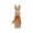 D/Orange, variant on chaungfeng Easter Bunny Decorations, Glitter Flocked Bunny Figurine Easter Flocking Rabbit Tabletop Ornament for Farmhouse Home Decor