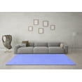 thumbnail image 3 of Ahgly Company Machine Washable Indoor Square Oriental Blue Industrial Area Rugs, 6' Square, 3 of 4