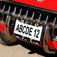 thumbnail image 5 of Personalized Reindeer Christmas License Plate Frame 2 PCS Reindeer Christmas Car Tags Frames Holder for Men/Women 2 Hole Stainless Aluminum License Plate Cover, 5 of 6