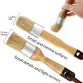 thumbnail image 3 of Chalk and Wax Brushes Include Flat and Round Chalked Paint Brush with Bristles, Multi-Use Brushes(4 Pieces), 3 of 7