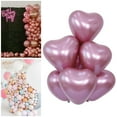 thumbnail image 4 of MesaSe 50Pcs Balloon Decorations Creative Shape Vivid Color Anti-explosion Extra-large Wide Application Heart Balloons Valentine‘s Day Holiday Party Decorations for Home, 4 of 8