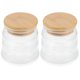 thumbnail image 1 of Glass Storage Jars 2Pcs Small Sealing Honey Tea Storage Bottles For Food Storage 8X7.5X7.5CM Moisture-proof, 1 of 3