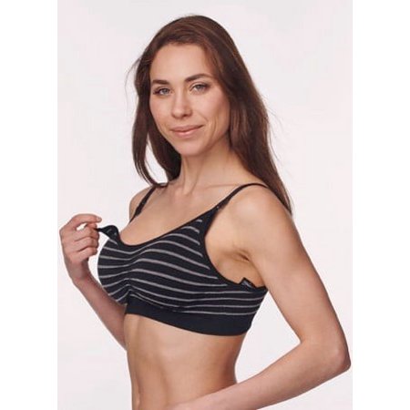 Under Control Women’s Adult Stripe Classic Fit Nursing Bra, 2 Pack Bras