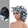 thumbnail image 3 of Gorro de mujer Baoblaze de satén para dormir Rosado, 3 of 5