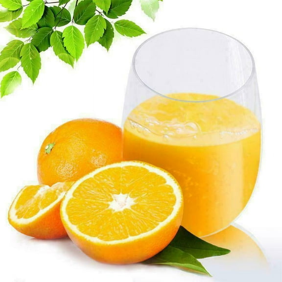 Lillian Tablesetting Wine Stemless Clear Tumbler 5.5 oz Plastic Glasses 10 Count