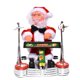 thumbnail image 3 of Bewildely Muñeco de Papá Noel para Navidad/Navidad, juguete de juego Musical, decoración que sacude la cabeza, baile, funciona con pilas, Kits de decoración para fiestas No.03, 3 of 6
