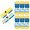 Cellulose & Foam Sponge, variant on Lola Products Cellulose SqueezeMatic Butterfly Mop Refill for Quickie TYPE S - 1 CT