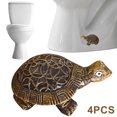 thumbnail image 4 of Tapas Tornillo Perno Inodoro Resina Animal para Piezas Repuesto Inodoro (4 Piezas Tortuga), 4 of 9