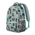 thumbnail image 2 of Bichon Dog Blue Florals Backpack for School,Cute School Bag,Schoolbag with Adjustable Shoulder Straps & Padded Back,15.3"x11"x7.1"., 2 of 6