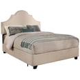 thumbnail image 1 of Portman Fabric Upholstered "Steel-Core" Platform King Bed/4-Drawers Ivory, 1 of 6