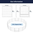 thumbnail image 3 of SunsGrove Decorative Garden Fence with 2 Gates 32 in(H) x 35.7 ft(L) 16 Panels, Heavy Duty Metal Animal Barrier for Dog and Rabbit, Outdoor Fencing, Easy Set Up, White, 3 of 10