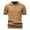 Coffee, variant on Sentmoon Mens Tshirt Plus Size Loose Turndown Collar Short Sleeve Stretchy Hawaiian Beach Vacation Clothes for Mens Solid Color Mens Tops Summer Trendy for Vacation L